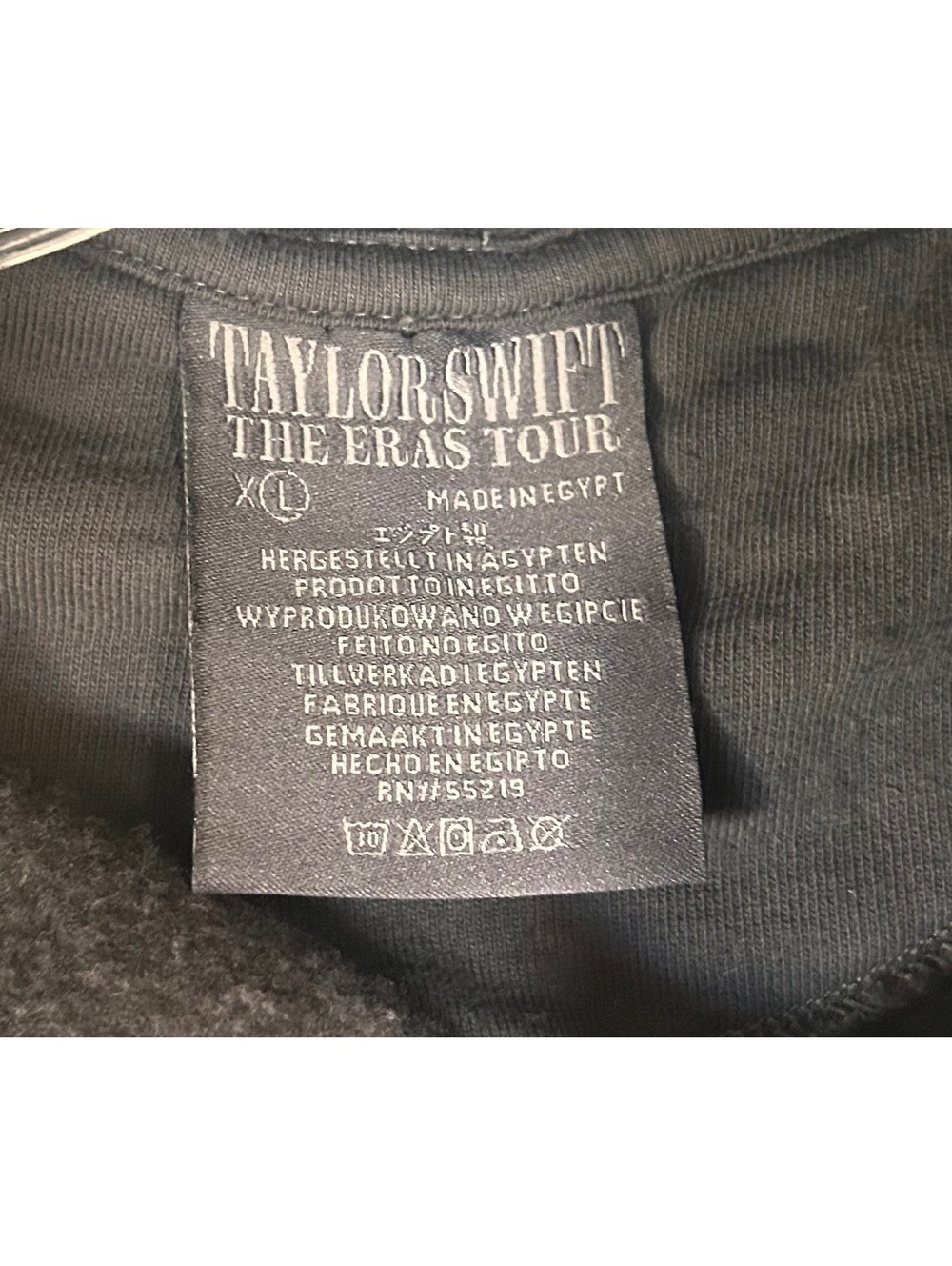 Taylor Swift The Eras Tour 2023-2024 Black Graphic Hoodie XL - Picture 4 of 5